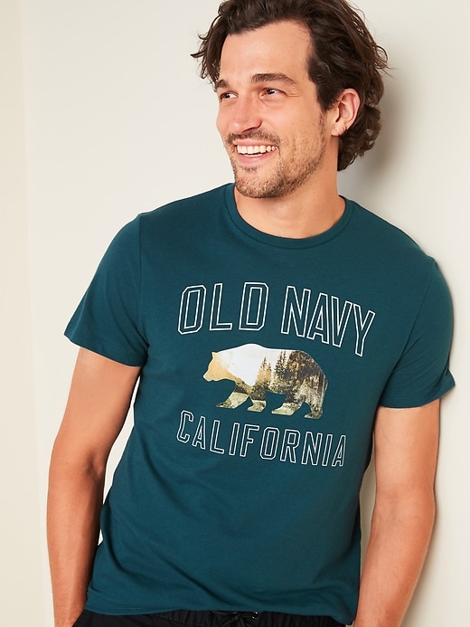 Old Navy Soft-Washed Logo-Graphic Tee for Men. 1
