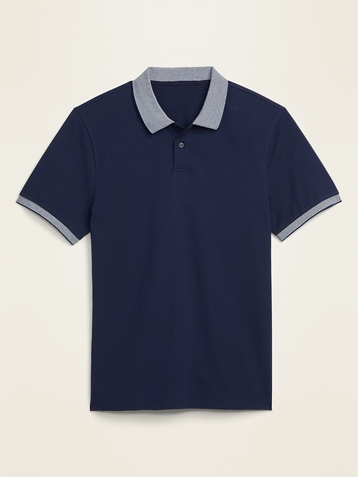 View large product image 2 of 2. Moisture-Wicking Pique Pro Polo