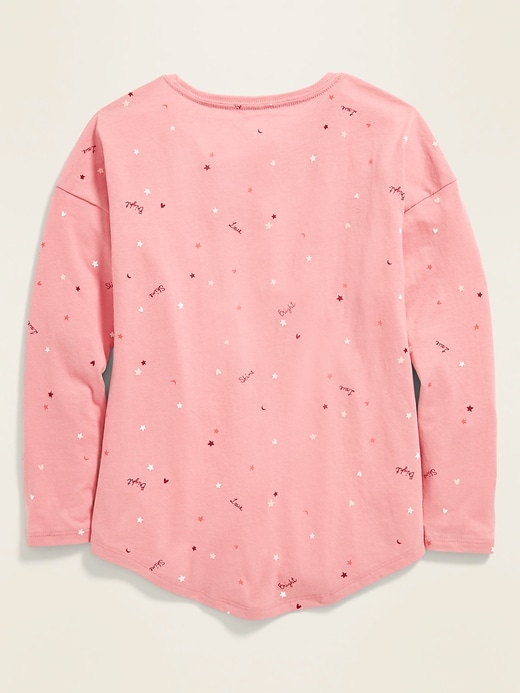 View large product image 2 of 2. Softest Printed Long-Sleeve Tee for Girls