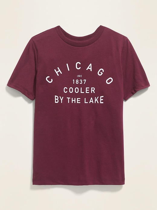 View large product image 1 of 1. Chicago Graphic Soft-Washed Tee for Boys