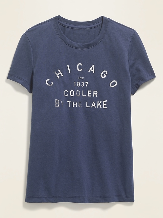 View large product image 1 of 1. Chicago Graphic Soft-Washed Tee for Girls