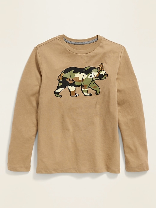 View large product image 1 of 1. Gender-Neutral Long-Sleeve Graphic Tee For Kids