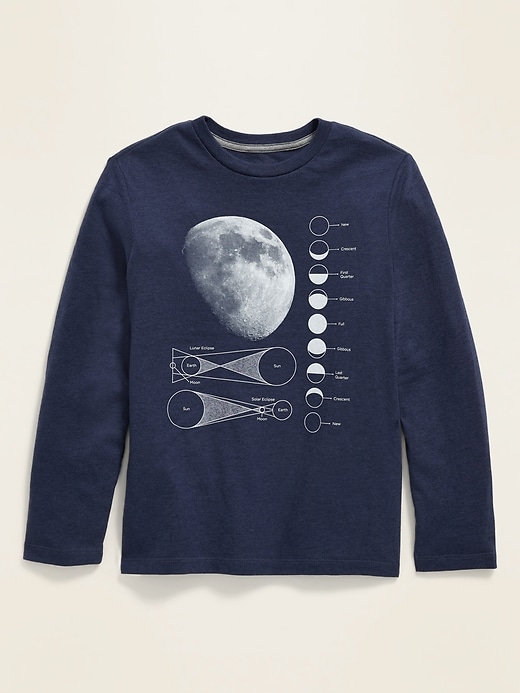 View large product image 1 of 1. Gender-Neutral Long-Sleeve Graphic Tee For Kids