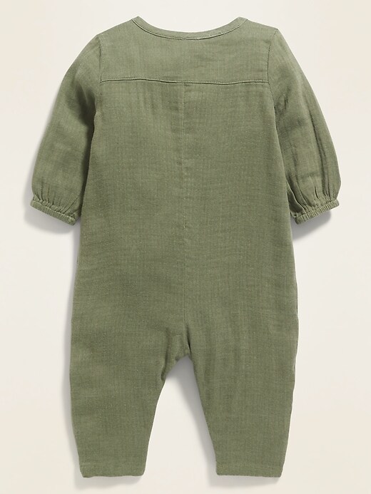 View large product image 2 of 2. Long-Sleeve Utility Jumpsuit for Baby