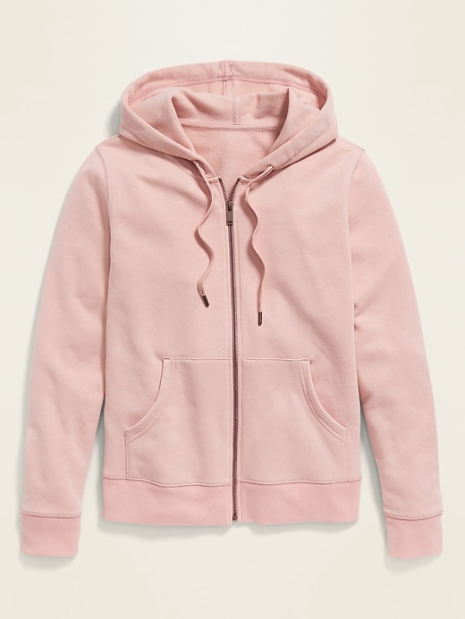 View large product image 2 of 2. French Terry Zip Hoodie for Women