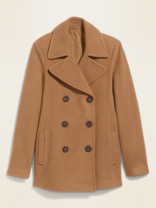 View large product image 1 of 1. Soft-Brushed Peacoat for Women