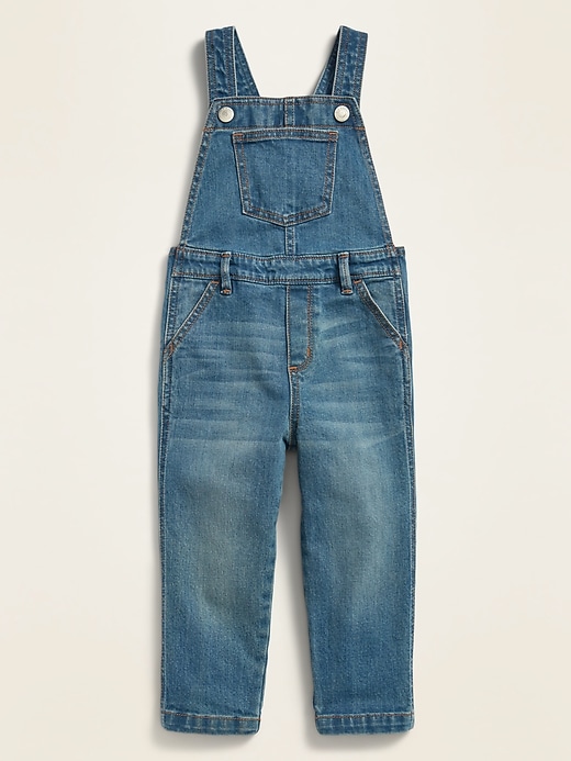 View large product image 1 of 1. Unisex Jean Overalls for Toddler