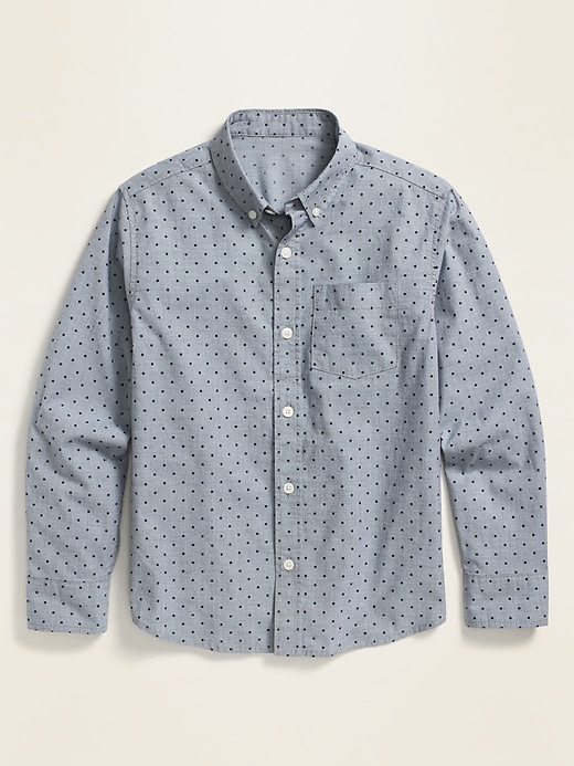 Built-In Flex Printed Long-Sleeve Shirt For Boys | Old Navy