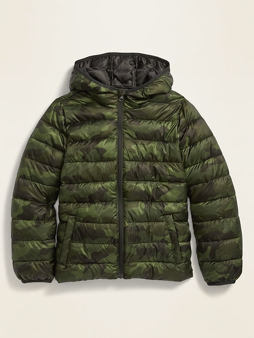 Old Navy Hooded Lightweight Narrow-Channel Puffer Jacket for Boys. 1