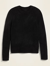 View large product image 3 of 3. Cozy Textured Crew-Neck Sweater for Women