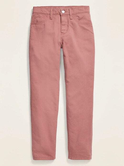 View large product image 1 of 1. High-Waisted Pop-Color Tapered Chinos for Girls