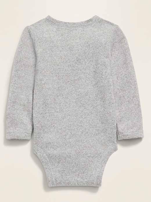 View large product image 2 of 2. Unisex Henley Bodysuit for Baby