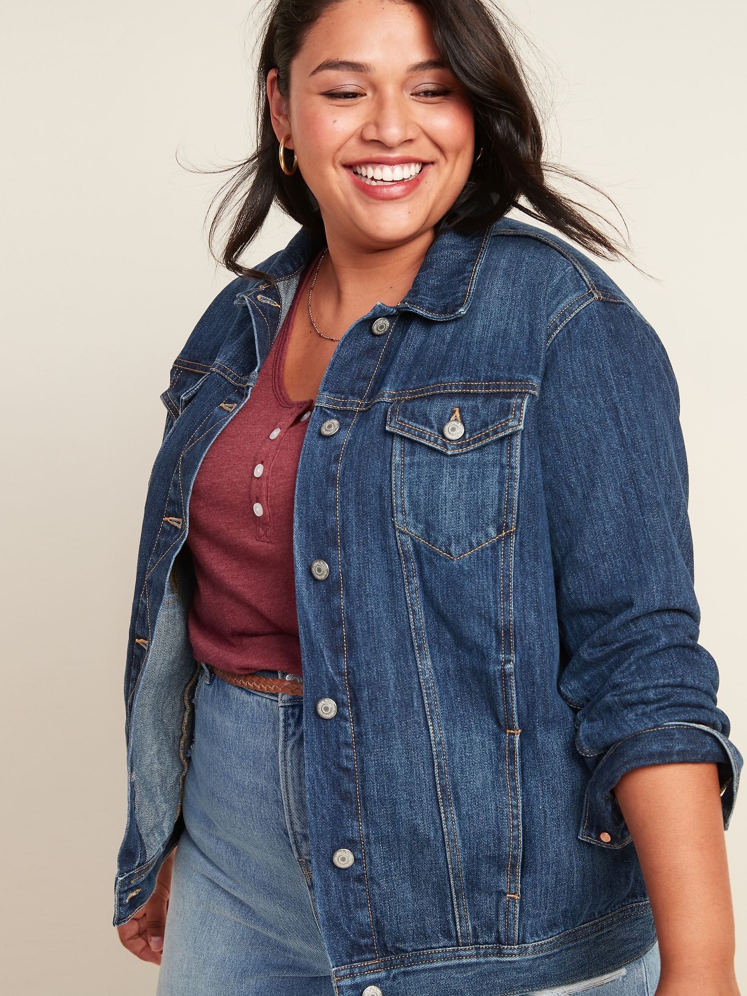 Old navy plus shop size jean jacket