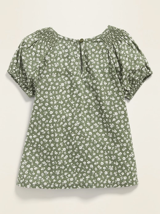 Printed Smocked Top for Toddler Girls | Old Navy