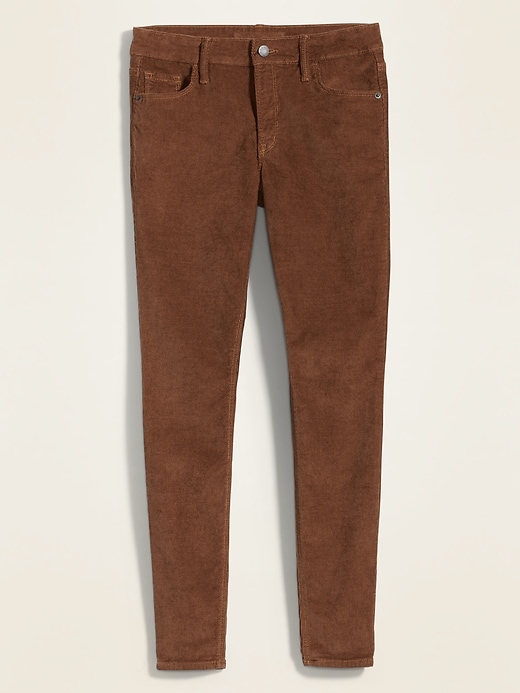 Image number 4 showing, Mid-Rise Rockstar Super Skinny Pop-Color Corduroy Pants for Women
