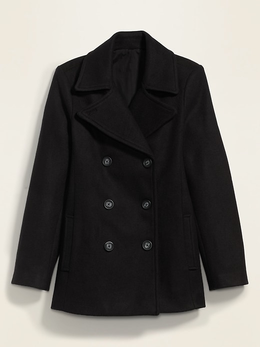 View large product image 1 of 1. Soft-Brushed Peacoat for Women