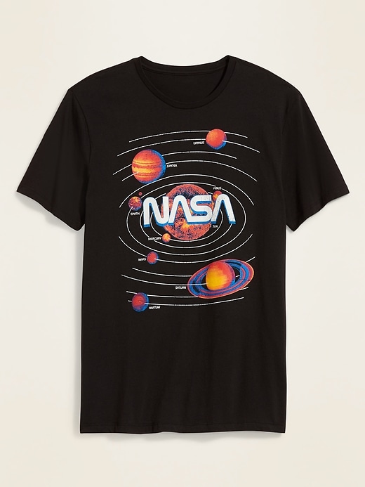 View large product image 1 of 1. NASA Planets Graphic Gender-Neutral Tee & Women
