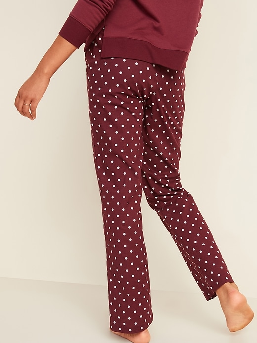 View large product image 2 of 3. Printed Poplin Pajama Pants for Women