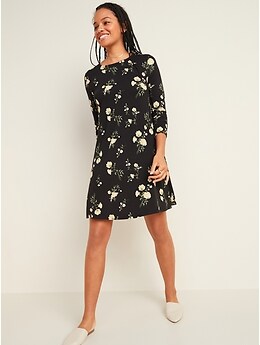 jersey knit swing dress