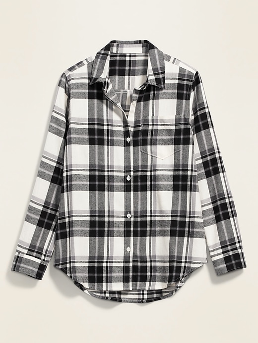 View large product image 2 of 2. Classic Plaid Flannel Shirt
