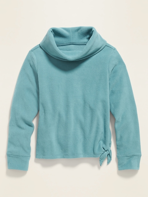 View large product image 1 of 1. Micro Performance Fleece Funnel-Neck Tunic for Girls