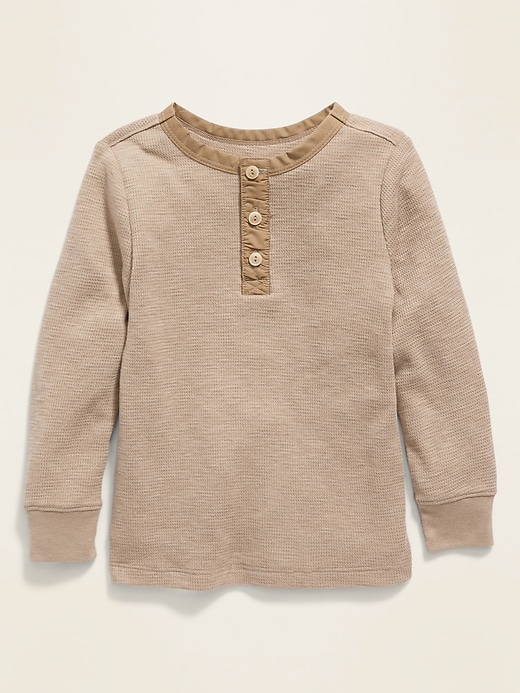 View large product image 1 of 2. Long-Sleeve Thermal Tee for Toddler Boys