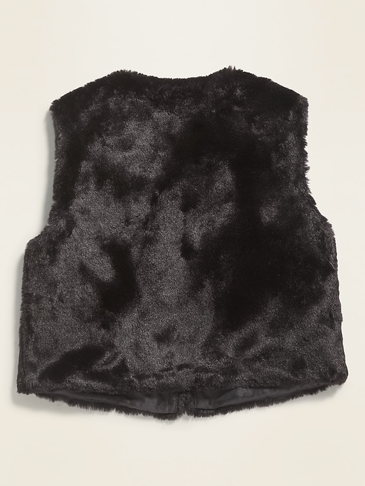 View large product image 2 of 2. Faux-Fur Vest for Toddler Girls