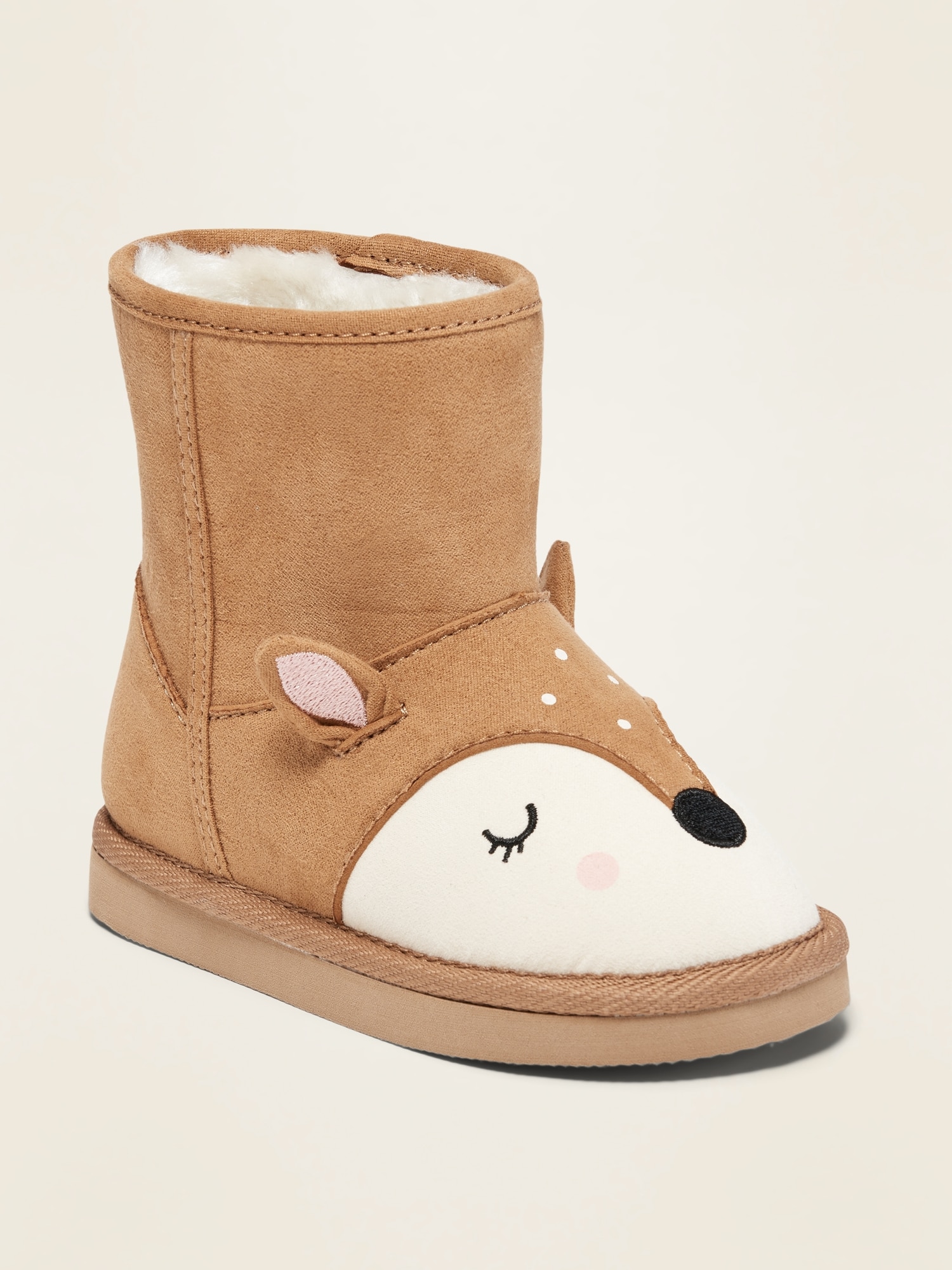 Faux-Suede Deer-Critter Boots for 