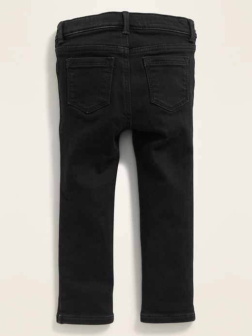 View large product image 2 of 2. Built-In Warm Black Skinny Jeans for Toddler Girls