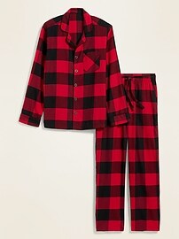 View large product image 3 of 3. Plaid Flannel Pajama Set