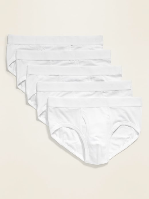 View large product image 1 of 1. Soft-Washed Built-In Flex Underwear Briefs 5-Pack