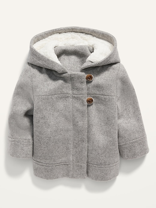 View large product image 1 of 2. Unisex Soft-Brushed Hooded Coat for Baby