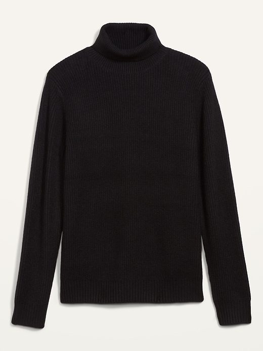 View large product image 1 of 1. Textured Roll-Neck Sweater