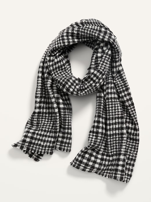 Old Navy Soft-Brushed Flannel Scarf for Women. 1