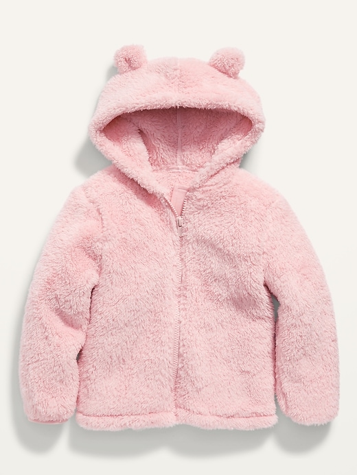 View large product image 1 of 2. Sherpa Critter Jacket for Toddler Girls