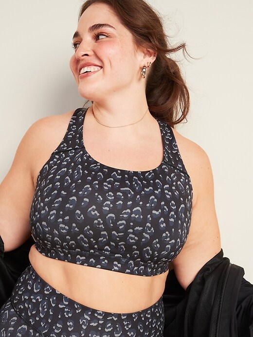View large product image 1 of 3. Medium Support Strappy Plus-Size Sports Bra