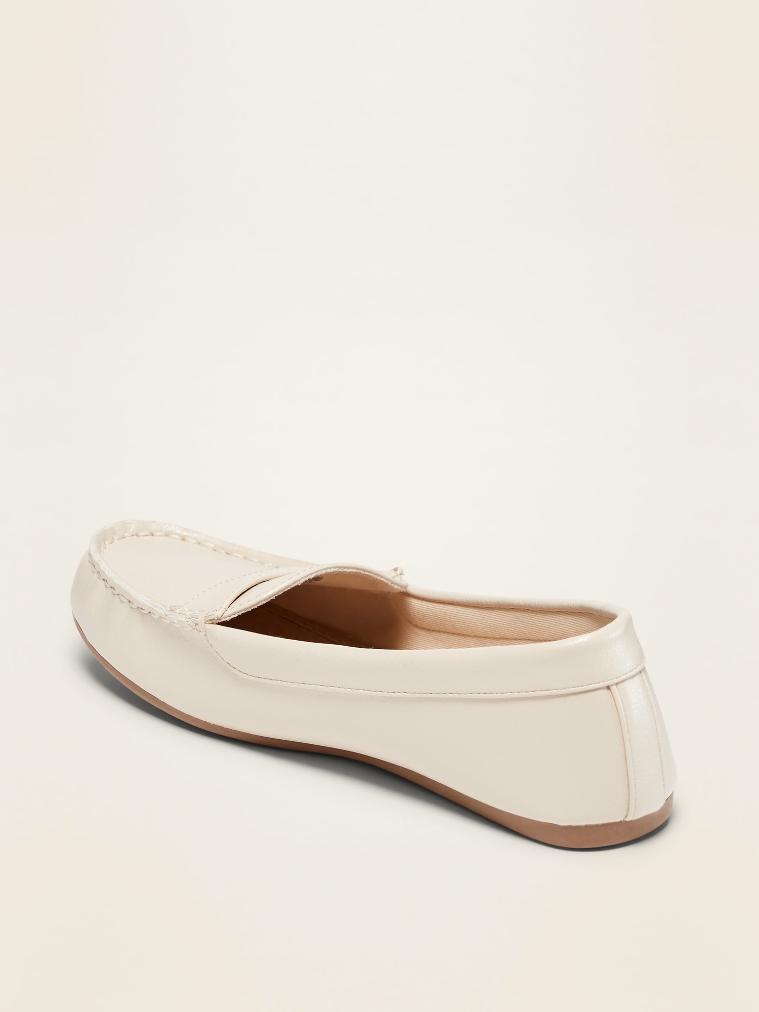 Faux Leather Driving Moccasin Flats for Women Old Navy