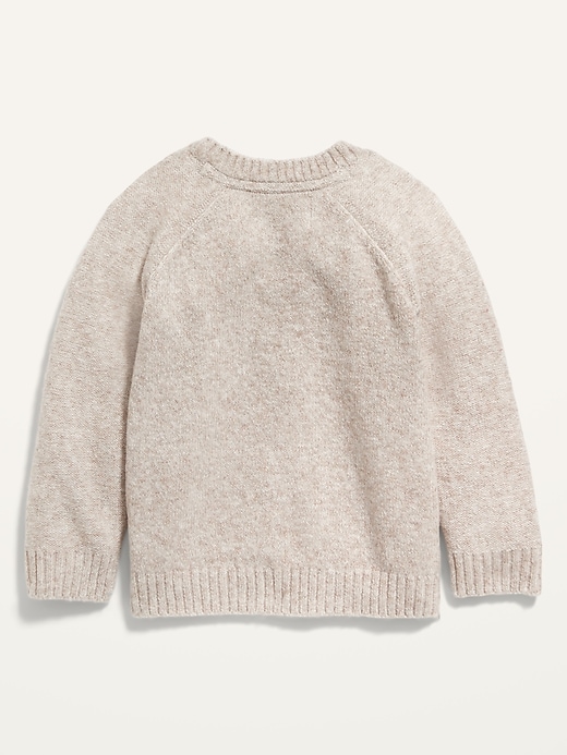 View large product image 2 of 2. Unisex Cable-Knit Raglan Sweater for Baby