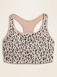 View large product image 3 of 3. Medium-Support Printed Plus-Size Sports Bra