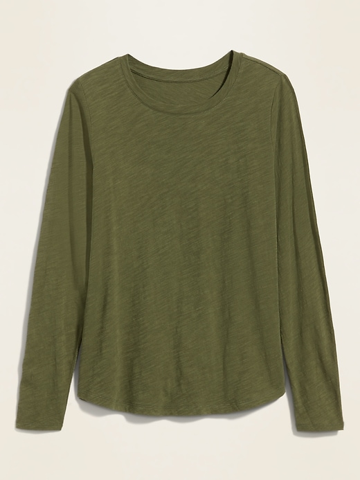 View large product image 2 of 2. EveryWear Slub-Knit Long-Sleeve Tee for Women