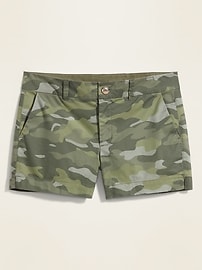 View large product image 3 of 3. Mid-Rise Camo Everyday Shorts for Women -- 3.5-inch inseam