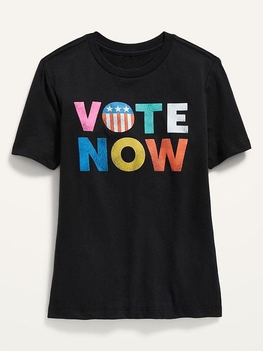 View large product image 1 of 2. Gender-Neutral Vote Graphic Tee For Kids