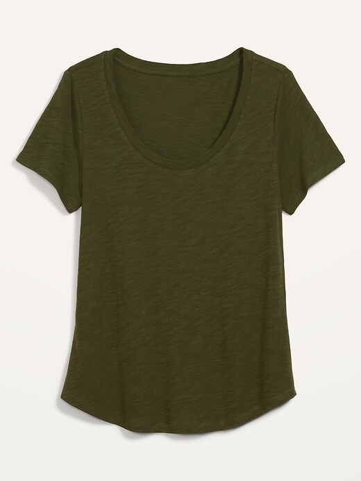 Image number 4 showing, EveryWear Slub-Knit Scoop-Neck T-Shirt for Women