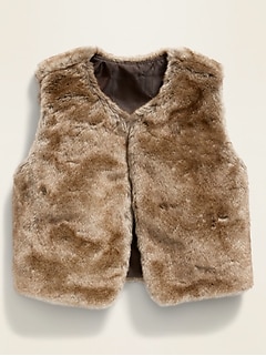 baby fur vest outfit