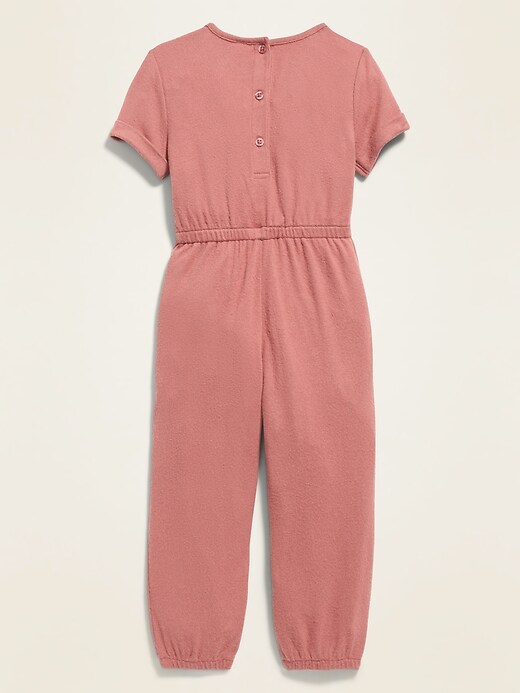 View large product image 2 of 3. Short-Sleeve Jumpsuit for Toddler Girls