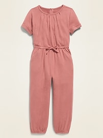 View large product image 3 of 3. Short-Sleeve Jumpsuit for Toddler Girls