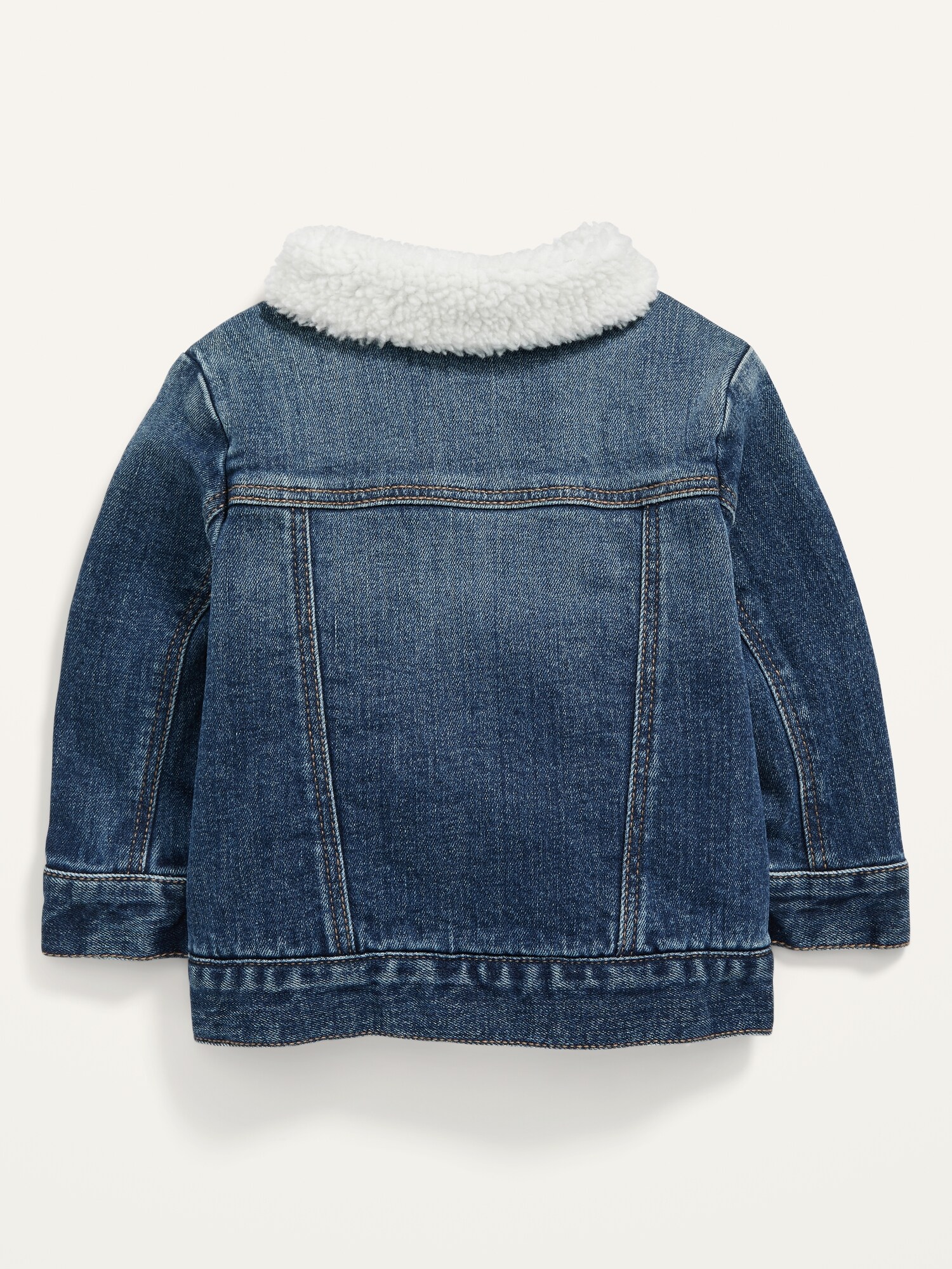 Unisex Sherpa-Lined Jean Trucker Jacket for Baby | Old Navy