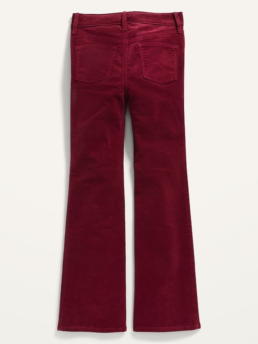 View large product image 2 of 2. High-Waisted Button-Fly Flare Corduroy Pants for Girls