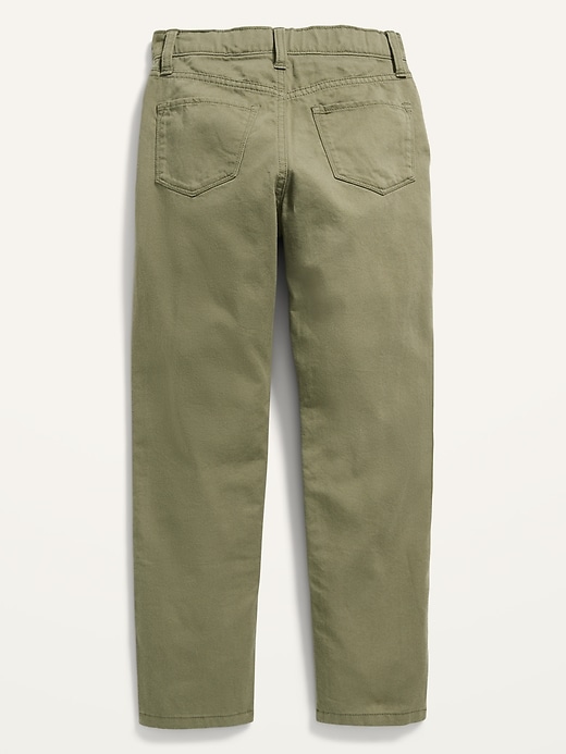 View large product image 2 of 2. High-Waisted Pop-Color Tapered Chinos for Girls