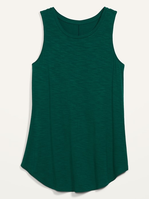 Image number 4 showing, Luxe High-Neck Slub-Knit Tank Top for Women